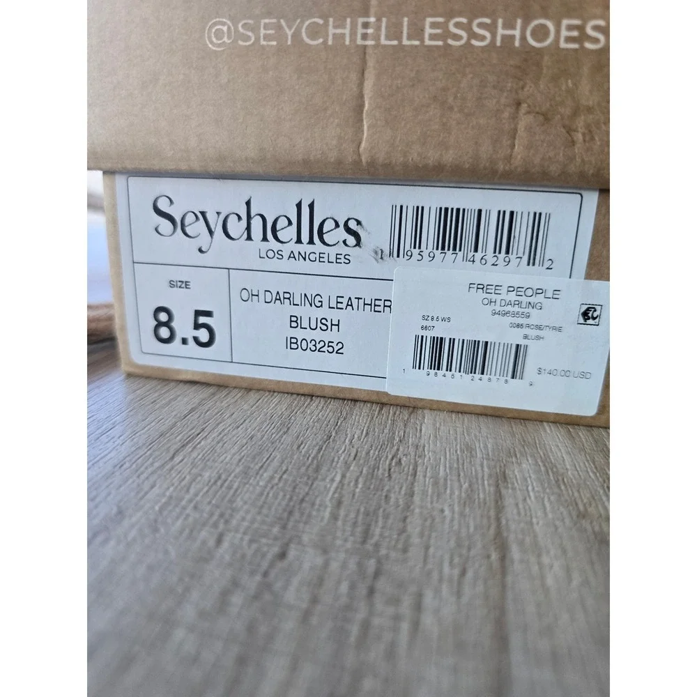Seychelles Oh Darling Leather Ballet Flats Blush Size 8.5 balletcore coquette